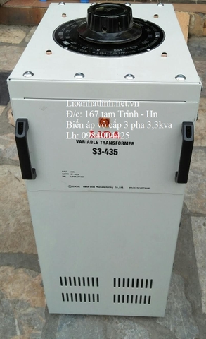 BIẾN ÁP VÔ CẤP LIOA 3 PHA 3KVA - 5A