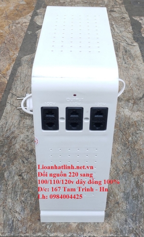 BỘ ĐỔI NGUỒN 220V SANG 100V - 110V - 120V LIOA 1000VA - 1000W DÂY ĐỒNG 100%