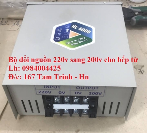 BỘ ĐỔI NGUỒN 220V SANG 200V 6KVA - 6000VA - 6000W DÙNG CHO BẾP TỪ CỦA NHẬT
