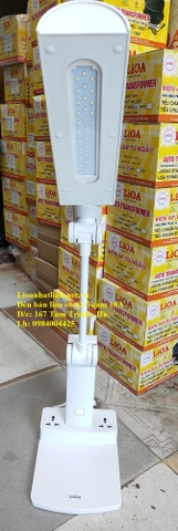 ĐÈN ĐỂ BÀN HỌC SINH LIOA CÓ THÊM 2 Ổ CẮM ĐA NĂNG MODEL LIDB27B - LIDB27H