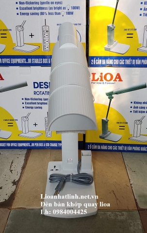 ĐÈN BÀN LÀM VIỆC LIOA, ĐÈN ĐỂ BÀN HỌC LIOA CÓ THÊM 1 Ổ CẮM ĐA NĂNG VÀ HỘP BÚT