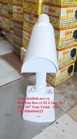 ĐÈN ĐỂ BÀN HỌC SINH LIOA CÓ THÊM 2 Ổ CẮM ĐA NĂNG MODEL LIDB27B - LIDB27H
