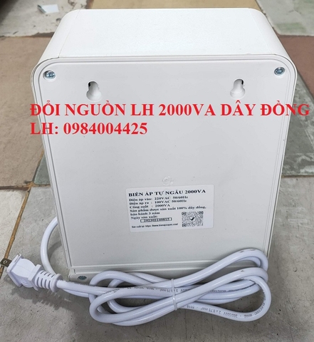 BÁN CỤC ĐỔI NGUỒN ĐIỆN 110V 2000VA - 2000W GIÁ RẺ, DÂY ĐỒNG 100%