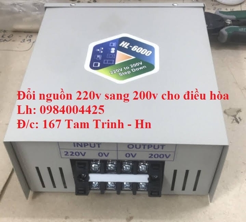 BỘ ĐỔI NGUỒN 220V SANG 200V AC DÙNG CHO ĐIỀU HÒA ÂM TƯỜNG, ÂM TRẦN CỦA NHẬT