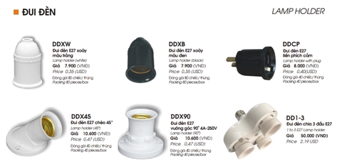 ĐUI ĐÈN LIOA CÁC LOẠI GIÁ RẺ