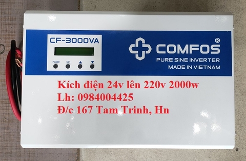 BỘ KÍCH ĐIỆN 24V LÊN 220V 2000W SIN CHUẨN GIÁ RẺ