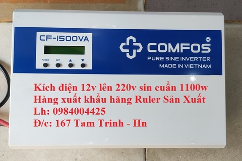 BỘ KÍCH ĐIỆN 12V LÊN 220V SIN CHUẨN 1000W