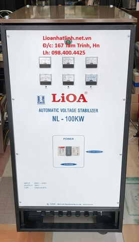 ỔN ÁP LIOA 100KVA - 100KW 3 PHA ĐỜI CŨ MODEL NL - 100KW