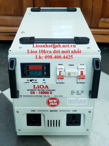 ỔN ÁP LIOA 10KVA - 10KW SH - 10000 II ĐỜI MỚI NHẤT, DÂY ĐỒNG 100%