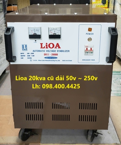 ỔN ÁP LIOA 20KVA - 20KW - 20KG - 20KV CŨ DẢI 50V ~ 250V MODEL DRII - 20000