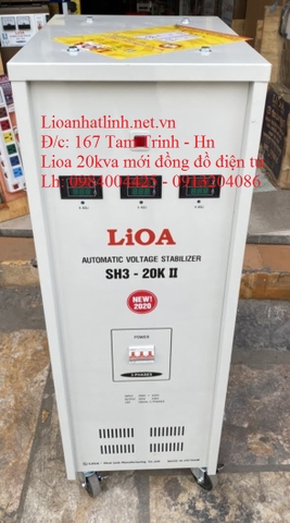 GIÁ ỔN ÁP LIOA 3 PHA 20KVA SH3 - 20K II ĐỜI MỚI NHẤT HIỆN NAY