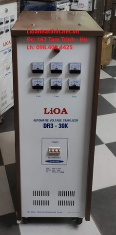 ỔN ÁP LIOA 30KVA 3 PHA THẾ HỆ 1 DẢI 160V - 430V MODEL DR3 - 30K