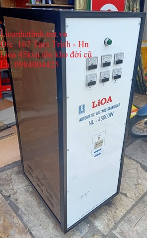 ỔN ÁP LIOA 45KVA - 45KW - 45000W 3 PHA TỒN KHO ĐỜI CŨ, GIÁ RẺ