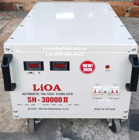 ỔN ÁP LIOA 30KVA - 30KW MÃ SẢN PHẨM SH - 30000 II ĐỜI MỚI NHẤT HIỆN NAY
