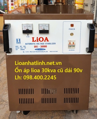 ỔN ÁP LIOA 30KVA - 30KW - 30KG CŨ DẢI 90V ~ 250V MODEL DRI - 30000