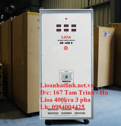 ỔN ÁP LIOA 400KVA 3 PHA MODEL NM - 400K II ĐỜI MỚI NHẤT