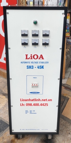 ỔN ÁP LIOA 45KVA 3 PHA DẢI 260V - 430V THẾ HỆ 1