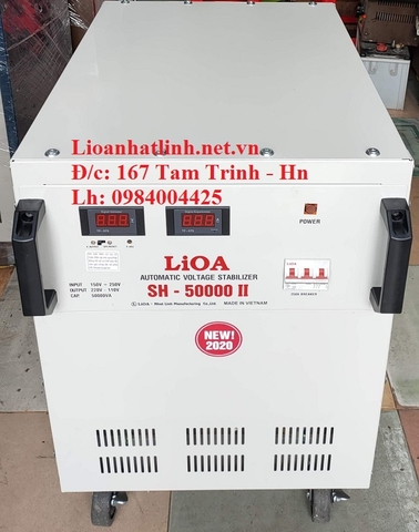 ỔN ÁP LIOA 50KVA - 50KW THẾ HỆ 2 SH - 50000 II ĐỜI MỚI NHẤT 2024 - 2025 DÂY ĐỒNG 100%