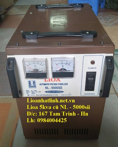 GIÁ BÁN ỔN ÁP LIOA 5KVA - 5KG CŨ DẢI 50V ~ 240V MODEL NL - 5000SII