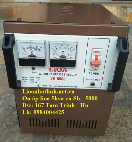 ỔN ÁP LIOA 5KVA CŨ DẢI 130V ~ 250V MODEL SH - 5000