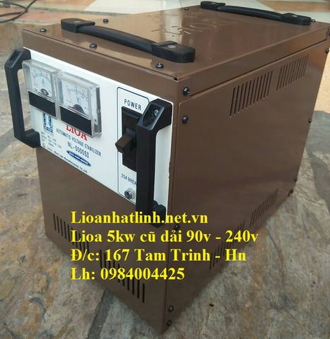 ỔN ÁP LIOA 5KVA - 5KW CŨ DẢI 90V ~ 240V MODEL NL - 5000SI