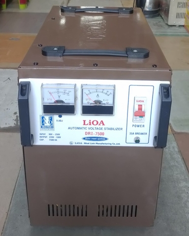 ỔN ÁP LIOA 7 5KVA - 7 5KW CŨ DẢI 90V ~ 250V MODEL DRI - 7500
