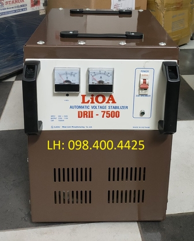 ỔN ÁP LIOA 7.5KVA - 7.5KW CŨ DẢI 50V ~ 250V MODEL DRII - 7500