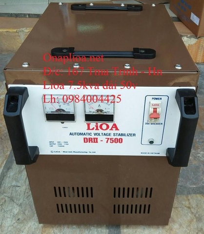 ỔN ÁP LIOA 7.5KVA DẢI 50V DRII 7500 HÀNG TỒN KHO THẾ HỆ 1