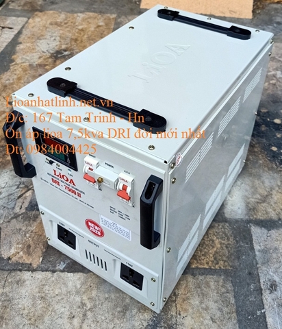 ỔN ÁP LIOA 7.5KVA - 7 5KVA DẢI 90 MÃ SẢN PHẨM DRI 7500 II