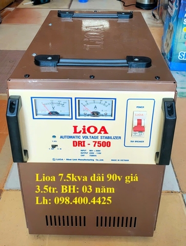 THANH LÝ ỔN ÁP LIOA 7.5KVA - 7KVA - 7 5KVA BẦY MẪU, TỒN KHO