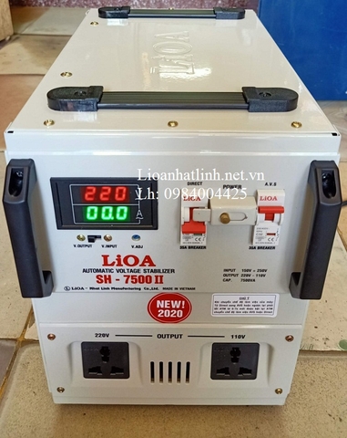 LIOA 7KVA - 7KW - 7KG DẢI 150V - 250V CHÍNH HÃNG NHẬT LINH SẢN XUẤT