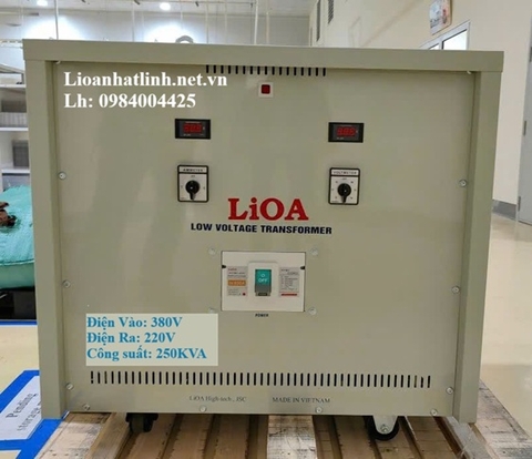 MÁY BIẾN ÁP 250KVA - 250KW 3 PHA LOẠI TỰ NGẪU, GIÁ RẺ