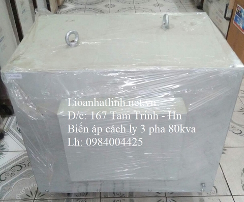 MÁY BIẾN ÁP CÁCH LY 3 PHA 80KVA LIOA