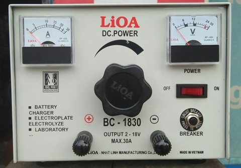 MÁY NẠP ẮC QUY 12V LIOA 30A BC 1830