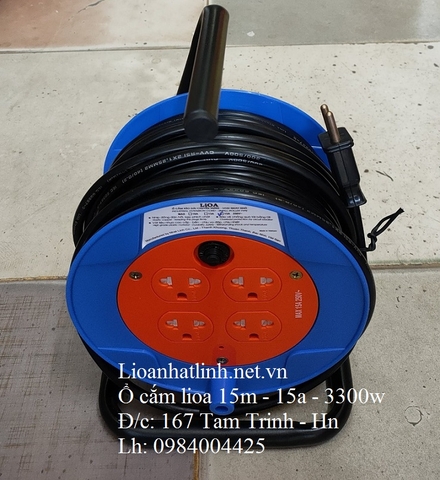Ổ CẮM ĐIỆN LIOA DÀI 15M 15A - 3300W MODEL QN15-2-15A