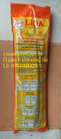 Ổ CẮM ĐIỆN LIOA 6 LỖ 6 CÔNG TẮC MODEL 6DOF32N, GIÁ RẺ