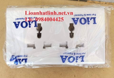 Ổ CẮM ĐƠN 3 CHẤU LIOA, Ổ CẮM ĐÔI 3 CHẤU LIOA