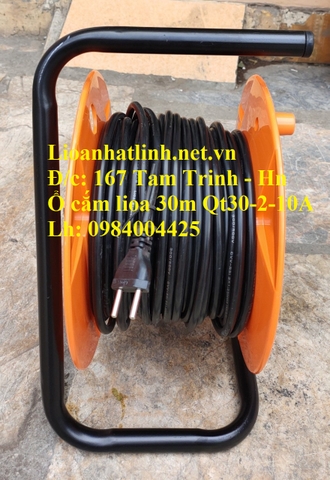 Ổ CẮM KÉO DÀI QUAY TAY LIOA KIỂU RULO 30M ( QT30 - 2 - 10A)