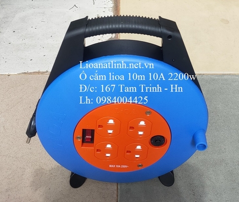 Ổ CẮM LIOA 10M KIỂU XÁCH TAY 10A 2200W MODEL XDT10 - 2 - 10A
