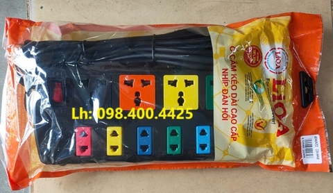 Ổ CẮM ĐIỆN LIOA 10 LỖ 5M MÃ SẢN PHẨM 4D6S52
