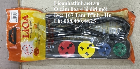 Ổ CẮM KÉO DÀI LIOA LOẠI ĐA NĂNG - KẾT HỢP 4 Ổ CẮM 3M MODEL 2D2S32 ( 2D2SN3.2 )