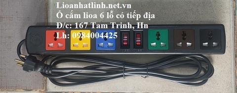Ổ CẮM LIOA 6 CHẤU ĐA NĂNG DÂY 3M MÃ SẢN PHẨM 6D33N, GIÁ RẺ