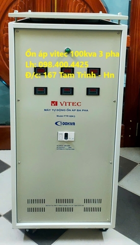 ỔN ÁP 3 PHA VITEC 100KVA - 100KW GIÁ RẺ NHẤT THỊ TRƯỜNG