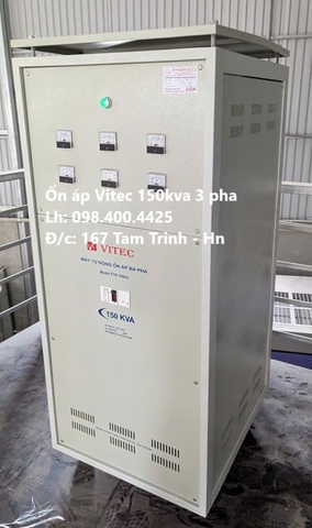 ỔN ÁP 3 PHA VITEC 150KVA - 150KW GIÁ RẺ NHẤT THỊ TRƯỜNG