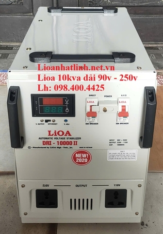 ỔN ÁP LIOA 10KVA - 10KW DRI - 10000 II ĐỜI MỚI NHẤT, DÂY ĐỒNG 100%
