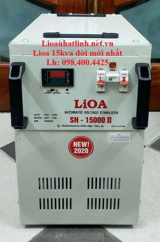 ỔN ÁP LIOA 15KVA - 15KW SH - 15000 II ĐỜI MỚI NHẤT, DÂY ĐỒNG 100%