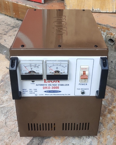 ỔN ÁP LIOA 3KVA - 3KW - 3KG CŨ DẢI 50V ~ 250V MODEL DRII - 3000