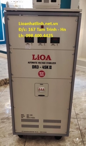 ỔN ÁP LIOA 45KVA 3 PHA DR3 - 45K II DẢI RỘNG 160V ~ 430V