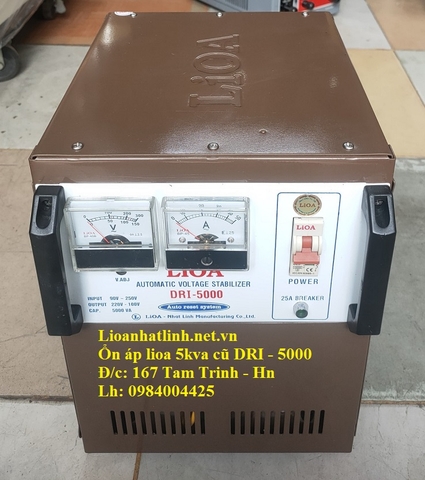 ỔN ÁP LIOA 5KVA CŨ DẢI 90V ~ 250V MODEL DRI - 5000