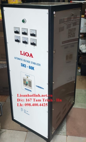 ỔN ÁP LIOA 60KVA 3 PHA DẢI 260V - 430V SH3 - 60K THẾ HỆ 1
